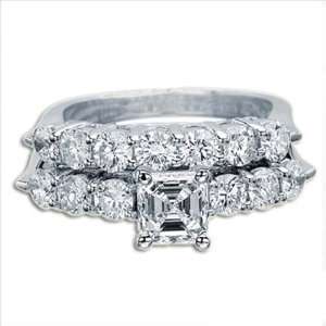  Ideal Cut Asscher Diamond Rings 2.38 ct I VS2 Samuel 