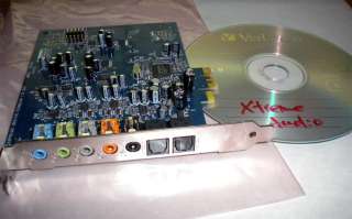 CREATIVE X FI EXTREME AUDIO 7.1 PCI E WIN7 SOUND CARD  