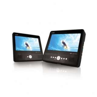 COBY 7 LCD DUAL SCREEN CAR PORTABLE DVD PLAYER 716829997758  