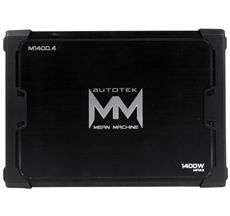 Autotek M1400.4 1400 Watt Max 4 Channel Car Amplifier+Amp Kit+2 Farad 