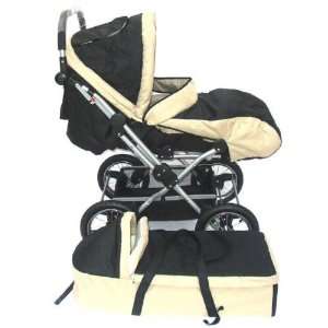    Everbright Deluxe Baby Stroller With Bassnet & Foot Cover Baby