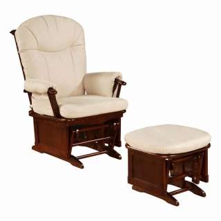 Shermag Chair Glider & Ottoman CHESTNUT ~BRAND NEW  
