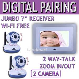 Wireless Digital Baby Monitor Video Intercom 2 Camera  