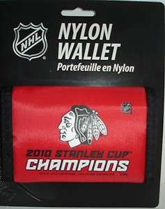 New NHL Stanley Cup Champions Chicago BLACKHAWKS Nylon Wallet Hockey 