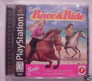 BARBIE RACE AND RIDE PS1 GAME BRAND NEW, SEALED 074299234699  