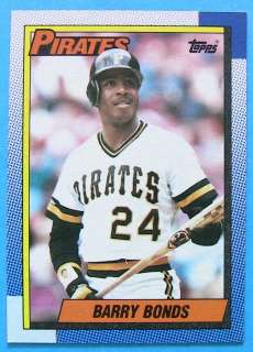 BARRY BONDS, 1990 TOPPS #220, GIANTS, PIRATES, 5 for 4  