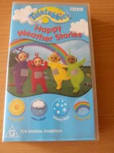 TELETUBBIES ~ Happy Weather Stories ~ PAL VHS *VGC*  