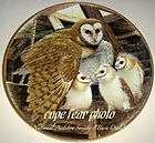rudisill audubon society barn owl 1983 heirloom plate expedited 