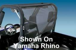 NEW Rear Mesh Window Wind Stopper for Yamaha Rhino / Polaris Ranger 
