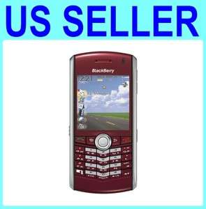 US Red BlackBerry Pearl 8100 Unlocked AT&T T Mobile  
