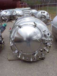 350 Gallon Stainless Steel Mix Vessel Tank Reactor Jacketed in NJ 