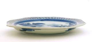 Old Japanese Blue & White Imari Porcelain Plate Marked  