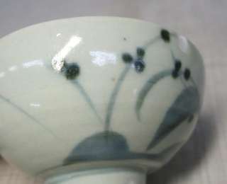F308 REAL Japanese oldest IMARI blue and white porcelain bowl 1600s 