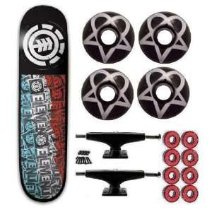  Element New Complete Skateboard with Bam Wheels Sports 