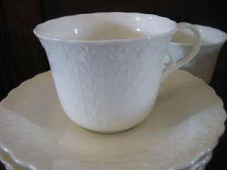 teacups Cups & Saucers MIKASA bone china White Silk pattern  