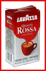 4x Lavazza Qualita Rossa Ground Coffee 8.8oz Bricks  