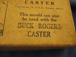 Vintage Lead Mold Mould Rapaport Bros Box Buck Rogers Space Caster Toy 