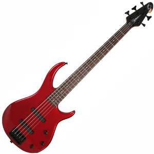   NECK METALLIC RED 5 STRING ELECTRIC BASS GUITAR Musical Instruments