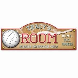  Personalized Beach Volleyball Kids Room Sign