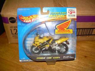 Hot Wheels Honda CBR 600F4 Motorcycle bike 1/18 NEW diecast  