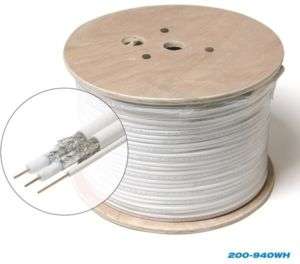 RG 6 UL / CM Dual Coaxial Cable / Ground Wire 200 940WH  