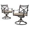 Smith & Hawken® San Rafael 2 Piece Metal Patio Motion Dining Chair 