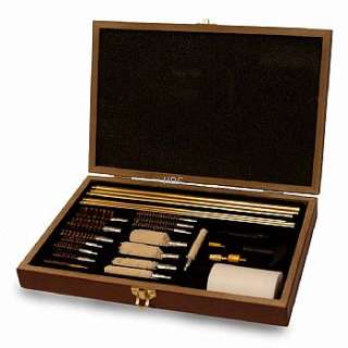 New Gun Rifle Cleaning Tool Kit with Wood Case 40528  