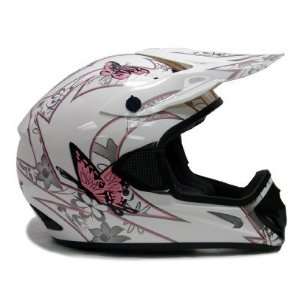   Butterfly Dirt Bike Atv Off road MX Gear Motocross Helmet DOT (Small