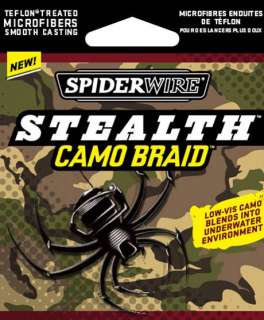 Spiderwire Stealth Camo Braid/Braided Super Fishing Line 8lb 125 yd 