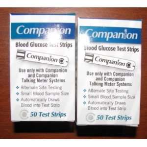  Companion Blood Glucose Test Strips 100 Count Health 