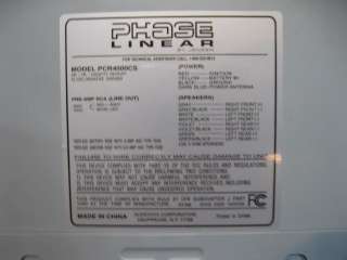 Phase Linear by Jensen Am Fm Cassette Car Stereo 00043258301765  