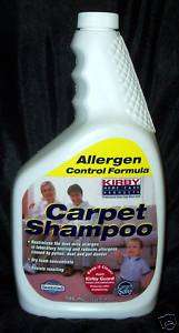 KIRBY ALLERGEN Control Allergy Carpet Rug SHAMPOO Quart 32 oz QT Foam 