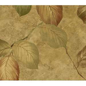  Bronze Botanical Print Wallpaper
