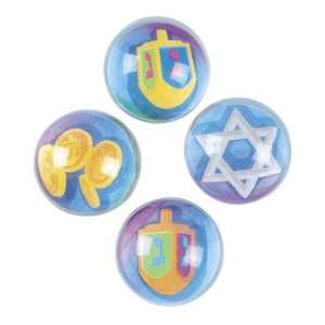   12 Hanukkah Bouncing Balls   Games & Activities & Balls Toys & Games