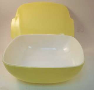 Yellow Pyrex Hostess Covered Casserole Dish 2 1/2 Quart  