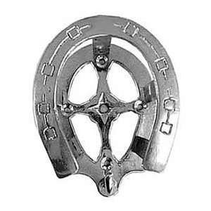  Partrade Rack Bridle Brass Horseshoe