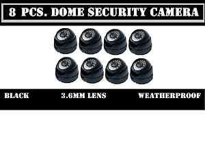 8pcs Dome 600TV anti theft digital CCTV home Security Surveillance 