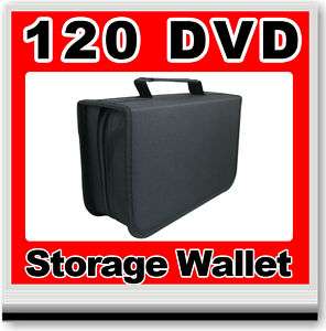 120 X CD DVD STORAGE WALLET HOLDER CARRY CASE SLEEVE  