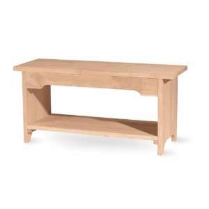  Unfiinished Brookstone bench   48 in long