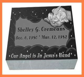Baby Grave Marker   Granite Cemetery Headstone Monument  