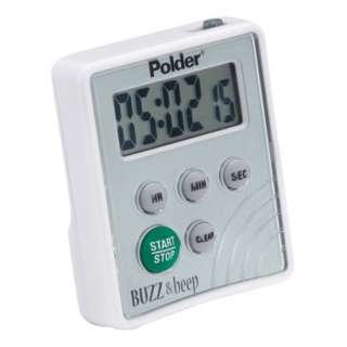 Polder Digital Buzz and Beep Timer   White.Opens in a new window