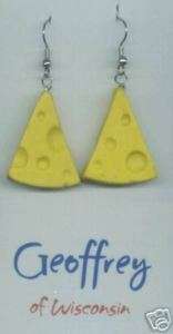 CHEESE Earrings GREEN BAY PACKERS NFL Big & Gaudy New  