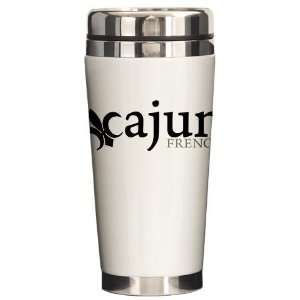 Cajun French New orleans Ceramic Travel Mug by   