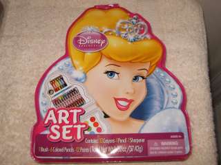 Disney Princess Art Set w. Character Case BRAND NEW  