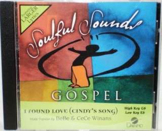 BeBe & CeCe Winans I Found Love Accompaniment CD  