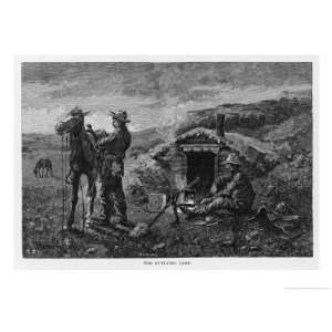  An Outlying Camp Giclee Poster Print by Frederic Sackrider 