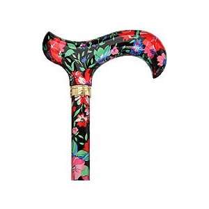   Floral Derby Handle Designer Adjustable Cane