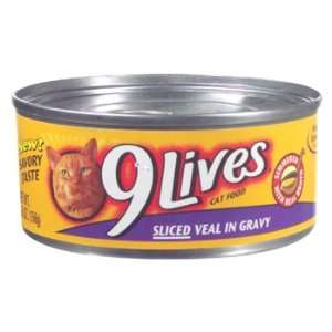  9 Lives Sliced Veal Canned Cat Food