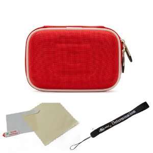  Carrying Case with Internal Mesh Pocket and Carabiner clip for Canon 