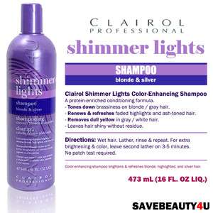 Clairol Shimmer Lights Color Treatment Shampoo for Blonde & Silver 